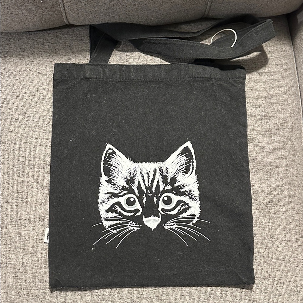Stylish Black Cat  Tote Bag